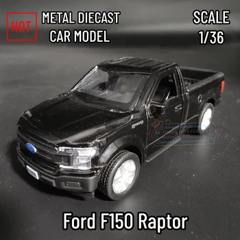 1/36 Ford F150 Raptor Пикап Модел Автомобил Реплика, Огромната Метална Дребна Художествена Машина Интериор, Изработен по поръчка Коледен Подарък на Бебето на Момчето Играчка