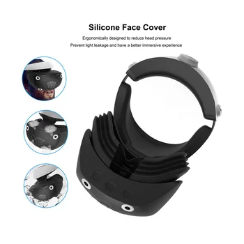 За слушалки PS VR2 Силиконова защитно покритие за защита от надраскване, сменяеми лицеви интерфейс, химикалки, калъф, аксесоари за VR-контролер