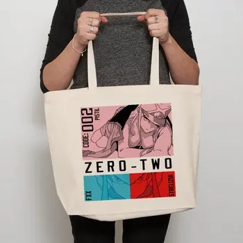 Дамска чанта-купувач ZERO TWO в стила аниме, всеки ден Страхотни чанти с горната дръжка за жени