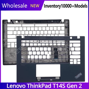 Нов Оригинален за лаптоп Lenovo ThinkPad T14S Gen 2 Клавиатура C корпус на Горния капак, подложки за ръце Рамка за палмово Калъф AM1VP000200