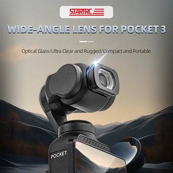 за DJI Osmo Pocket 3 Широкоъгълен обектив, Филтър, По-Широк Преглед, Голяма Визуална Камера, Външен Разширен Преглед за Аксесоари Pocket3