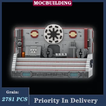 Демонстрационен щанд MOC Модел блок Монтаж на Хангар Космос Колекция от филми Серия Играчки Подаръци