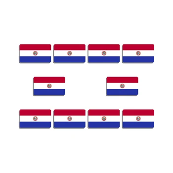 10шт Иконата на Знамето на Парагвай, Брошка с Флага, Реколта Патриотични Украса, на Жени с Флага на Гордост, Дрехи, Раници, Аксесоари