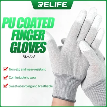 RELIFE sarung tangan Против statis RL-063, сарунг танган антистатис, покритие sarung tangan pelindung kerja elektronik serat karbon