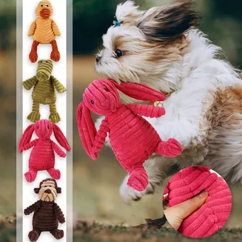 Плюшени играчки за кучета, забавни писклявые сладки животни, Кученце дъвче, ухапване-Интерактивна играчка за малки до средни кучета и котки, стоки за домашни любимци