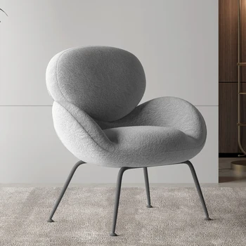 Столове за всекидневна с Мързелив Дръжка Скандинавски Дизайн, Метални Столове За всекидневна Modern Relax Sedie Da Soggiorno Мебели за дома WK50LC