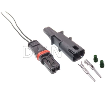 1 Комплект от 2-лентов автоматично мъжки Женски Конектор кабели кабели в събирането на Автомобилни led светлини Херметични изхода за BMW