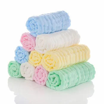 5 бр., 6-слойное памучно детско кърпи, кърпи за баня, за лице, вытирающее хълцане, малка квадратна кърпа