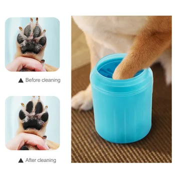 Средство за почистване на кучешки лапи Мека Силиконова чаша за миене на краката Преносими Котки Четка за почистване на котешки лапи Практични аксесоари за дома, 3 Размера