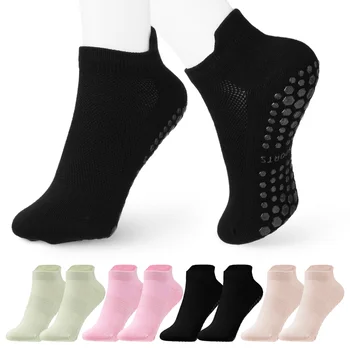 4 чифта чорапи за пилатес, чорапи за йога, Чорапи за пилатес, Къси чорапи, дамски чорапи за пилатес, Чорапи за глезените