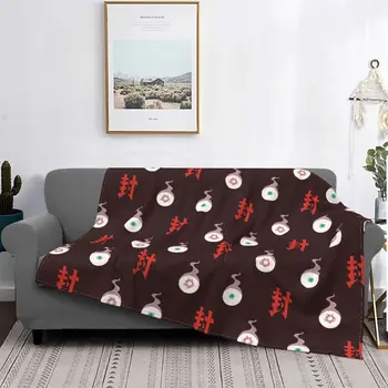 Одеяла Манга Ханако Кун в комплект с тоалетна Коралов руно Плюшевое украса Спално бельо за спалня Покривка за дивана