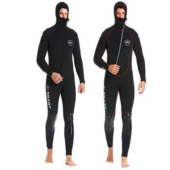 Зимна 3 мм неопреновый неопрен с качулка за мъже, на костюм за сърф с акваланг, екипировка за подводен риболов, кайтсърф, неопрен за гидрокостюмов