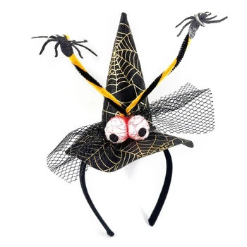 Фестивал превръзка на главата за Хелоуин, тъмна серия, шапки за костюм вещица