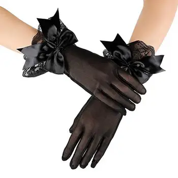 1 чифт ръкавици за сватбена рокля За младоженци Декор носа на Окото дантелен маншет срастване ръкавици за изказвания Аксесоари за сватбени партита
