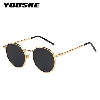 Слънчеви очила YOOSKE Fashion с голям многоугольником, дамски слънчеви очила в кръгла рамка UV400, дамски слънчеви очила в кръгла рамка