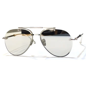 2023 Нови Модни Луксозни Мъжки Слънчеви Очила Pliot Високо Качество Градиентных Нюанси В Метална Рамка Oculos De Sol