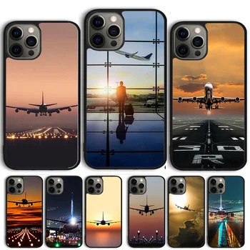 калъф за телефон airplane Travel, Плаващи за iPhone 15 SE2020 6 7 8 Plus XR XS за Apple 13 11 12 14 Mini Pro Max Cover корпуса fundas