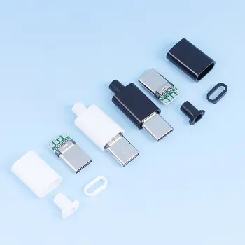 2 комплекта Type-C Mirco USB 3.1, Сильноточный жак за бързо зареждане, с Щепсел, Аксесоари за ремонт на DIY