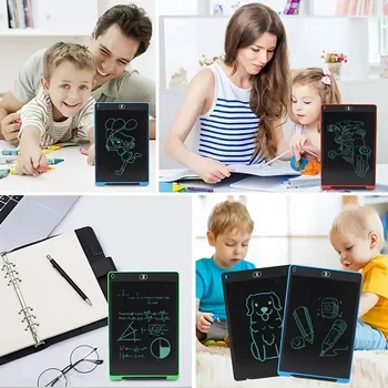 6,5-инчов LCD таблет за писане, Електронна дъска за рисуване, Цифрова Цветна бележник за въвеждане на ръкописен текст, Рисуване на Графики, Подарък за децата на Рожден Ден
