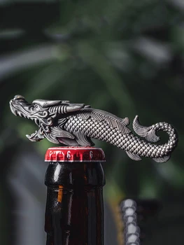 Креативна мъжка фигурка ръчно изработени под формата на медна риба-дракон, национално тенденция десктоп преспапиета, малки декорации