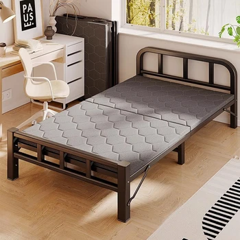 Метални легла в скандинавски минималистичном стил, Евтини Рамки за легла за възрастни и деца, Многофункционална мебел за съхранение на Cama Dobravel Portatil