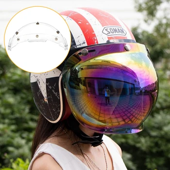 Мотоциклет шлем, пузырчатый козирка С група, 3 бутона, Каски, Защита от ултравиолетови лъчи, Высокопрочные Мотоциклетни каски, Аксесоари