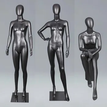 Най-доброто качество на манекен за цялото тяло, черен манекен в различен стил, професионална фабрика в Китай