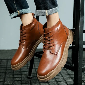 Мъжки Нови Луксозни Маркови Обувки От Естествена Кожа Модни Тенденции Бизнес Социални Офис Запознанства Официалната Парти Висококачествени Кожени Обувки