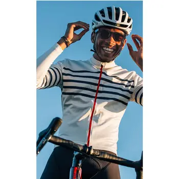 2022 Winter Bike Мъжки Термо-мек вълнен плат Трико С дълъг Ръкав Ciclismo Maillot Колоездене, Топло Яке Състезателен Намаляване на Jaqueta Motociclista