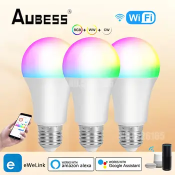 eWeLink LED Smart WiFi Light Bulb E27 RGB C + W LED Лампа с регулируема яркост Magic Bulb Поддръжка на гласово управление Алекса Google Assistant Alice