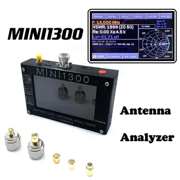 FULL-MINI1300 Плюс 5V/1.5 A Анализатор Антени HF VHF UHF ОТ 0.1-1300MHZ Честотен Брояч SWR Метър 0,1-1999 С LCD екран