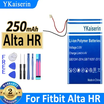 YKaiserin Батерия с капацитет от 250 ма за Fitbit Alta HR AltaHR WL-FBT07 с 2-кабелен цифров батерия