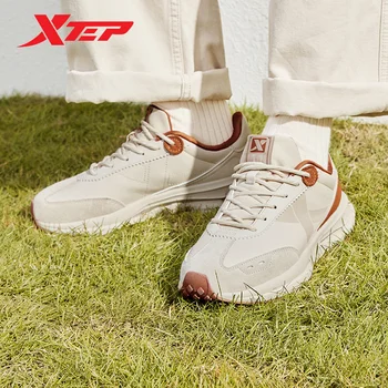 Xtep X70 Ежедневни Обувки За Мъже 2023 Зимата Запазва топлината Удобни Мъжки Спортни обувки С Нисък Берцем Модни Маратонки дантела 877419320015
