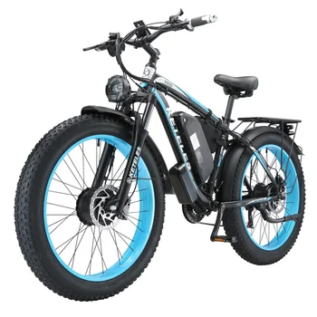Директна продажба с фабрика KETELES K800 E-Bike 26x4,0-инчов Електрически Мотор с Двухмоторным Задвижване на две колела и акумулаторна батерия с капацитет от 17,5 AH