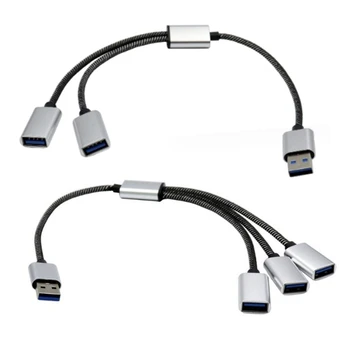 Многопортовый hub USB-OTG, кабелен сплитер за таблет, адаптер USB 2.0