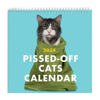 Календар на злото котки в 2024 година, Календар на творческо планиране, Украса на работния плот на ученика, Списък със задачи, Преносим месечен календар