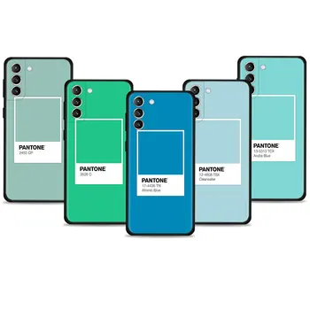 За Samsung S21 Plus Note 20 10 S9 S22 Ultra 5G S10 Lite S7 S8 S10e S20 FE Цветна Карта на Pantone Мобилен Телефон на Корпуса