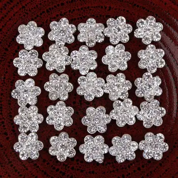 120ШТ пури в ограничени бройки метални декоративни копчета ръчно изработени + кристална перли, аксесоари за бродерия, копчета с кристали на равна подметка за аксесоари за коса