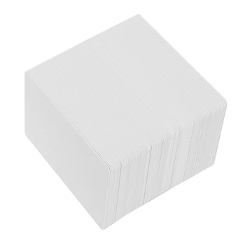 100 пластмасови карти от PVC Пластмасови визитки топъл печат с двустранен печат Пластмасова карта Пластмасов членская карта