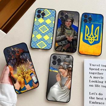 Украйна Калъф За телефон украински момичета За iPhone 14 11 12 13 Mini Pro XS Max Cover 6 7 8 Plus X XR SE 2020 Funda Shell