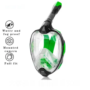 Професионално оборудване за гмуркане огледало за свободното гмуркане с висока разделителна способност, напълно сухо дъх, плаващ лихвен маска със защита от замъгляване в голяма рамка
