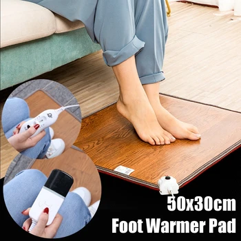 Кожена греющий подложка за крака с 3 шарени, електрически уреди, водоустойчив топло за краката, килим термостат, инструменти за подгряване на 220 В