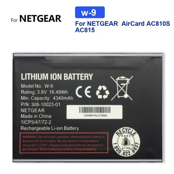 Акумулаторна Литиева Батерия W9 за Netgear Sierra AirCard, W-9, AC810S, AC815, AC791L, Безжичен рутер, 4340 ма