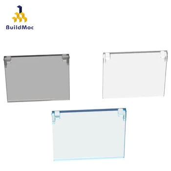 BuildMOC Съвместим Събира частици 60603 с отварящи се стъклени Строителни блокове с размер 1x4x3 Детайли САМ Educati