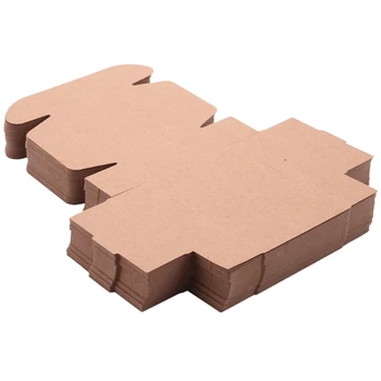 Хартиена кутия за собственоръчно сапун Кафява хартиена кутия за бонбони / аксесоари Крафт-хартия за опаковане на Подаръци 