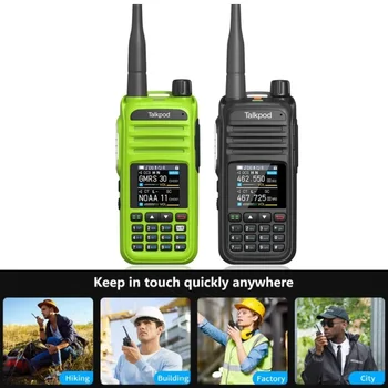 Нов Talkpod A36 Plus Преносима Радиостанция 5 W Преносим Шунка CB Радио, AM FM, VHF 7-Лентов Радиостанцията NOAA За приемане на Времето Двустранно Радио