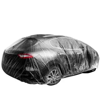 Универсални прозрачни автомобил сеат, Прозрачна Кола защитен екран, Дъждобран за автомобили, Водоустойчив Прахозащитен, за Еднократна употреба седалка за автомобил
