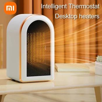 Електрически нагревател Xiaomi с мощност 1200 W, преносим тепловентиляторы 220 В, керамични стаен нагревател, настолни нагреватели за домашен офис, на топло за зимата