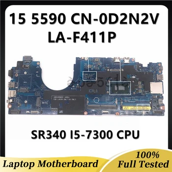 CN-0D2N2V 0D2N2V D2N2V CN-07VT54 07VT54 дънна Платка за лаптоп Dell 15 5590 на дънната Платка DDM80 LA-F411P с процесор I5-7300 100% Тествана