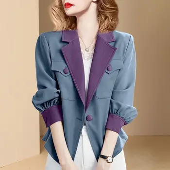 2023 Пролетно-есенния френски дизайнерски яке, женски ретро костюм малък ръст, с дълъг ръкав, палта на топ мода